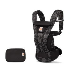 Best Ergobaby Omni Breeze Baby Carrier - Onyx Blooms - CaringForTots - Professional Baby and Children's Products | Caring for Growth, Caring for Every Moment