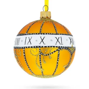 Best Exquisite 1899 Madonna Lily Clock Royal Egg - Blown Glass Ball Christmas Ornament, 3.25 Inches - CaringForTots - Professional Baby and Children's Products | Caring for Growth, Caring for Every Moment