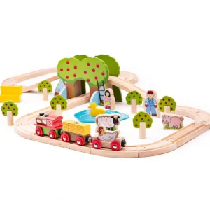 New Farm Train Set - CaringForTots - Professional Baby and Children's Products | Caring for Growth, Caring for Every Moment