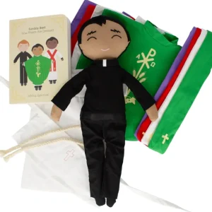 Hot Father Mark Catholic Priest Rag Doll 14 Piece Set - CaringForTots - Professional Baby and Children's Products | Caring for Growth, Caring for Every Moment