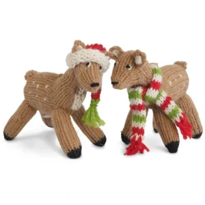 Outlet Fawn Ornament - Set Of 2 - CaringForTots - Professional Baby and Children's Products | Caring for Growth, Caring for Every Moment