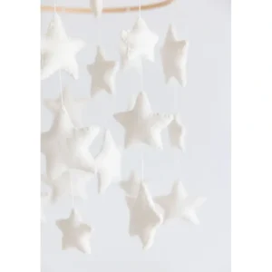 Best Felt White Stars Mobile - CaringForTots - Professional Baby and Children's Products | Caring for Growth, Caring for Every Moment