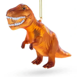 Clearance Ferocious T-rex Dinosaur - Blown Glass Christmas Ornament - CaringForTots - Professional Baby and Children's Products | Caring for Growth, Caring for Every Moment