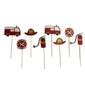 Clearance Fire Truck Toppers (8 Count) - CaringForTots - Professional Baby and Children's Products | Caring for Growth, Caring for Every Moment