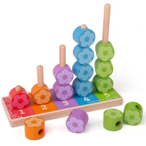 Best First Flower Stacker By Bigjigs Toys Us - CaringForTots - Professional Baby and Children's Products | Caring for Growth, Caring for Every Moment