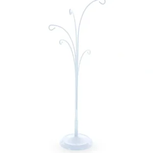 Best Five Hands White Metal Solid Round Base Ornament Display Stand 12.4 Inches - CaringForTots - Professional Baby and Children's Products | Caring for Growth, Caring for Every Moment