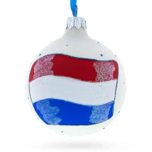Best Flag Of Netherlands Blown Glass Ball Christmas Ornament 3.25 Inches - CaringForTots - Professional Baby and Children's Products | Caring for Growth, Caring for Every Moment