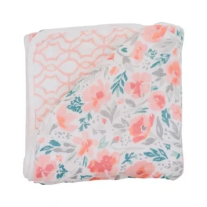 Best Floret + Trellis Premium Cotton Snuggle Blanket - CaringForTots - Professional Baby and Children's Products | Caring for Growth, Caring for Every Moment