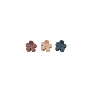 Shop All | Flower Clip Set - Apricot, Indigo, Mulberry - CaringForTots - Professional Baby and Children's Products | Caring for Growth, Caring for Every Moment