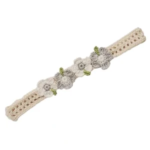 Sale Flower Headband, Ecru - CaringForTots - Professional Baby and Children's Products | Caring for Growth, Caring for Every Moment