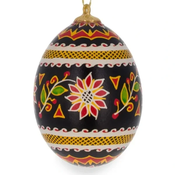 Clearance Flowers Authentic Blown Real Eggshell Ukrainian Easter Egg Pysanka Ornament - CaringForTots - Professional Baby and Children's Products | Caring for Growth, Caring for Every Moment