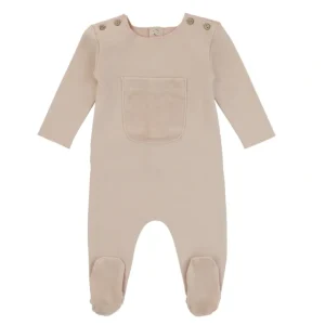 Hot Footie With Velour Pocket, Mauve - CaringForTots - Professional Baby and Children's Products | Caring for Growth, Caring for Every Moment