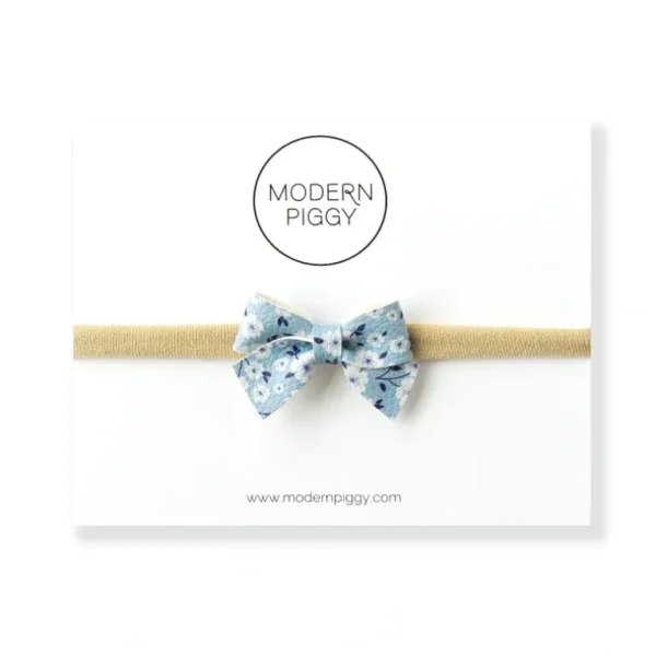 Best Forget Me Not | Leather Baby Bow - CaringForTots - Professional Baby and Children's Products | Caring for Growth, Caring for Every Moment