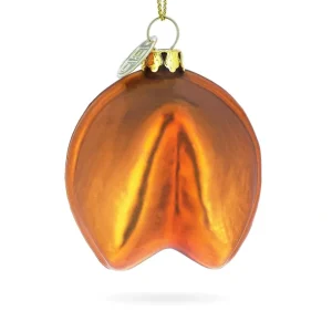Flash Sale Fortune Cookie Delight - Blown Glass Christmas Ornament - CaringForTots - Professional Baby and Children's Products | Caring for Growth, Caring for Every Moment