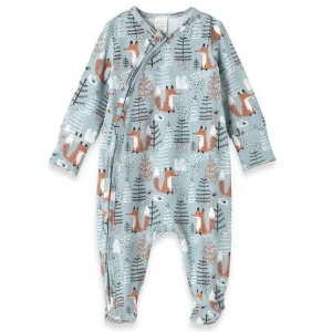 Discount Foxy Forest Zipper Romper - CaringForTots - Professional Baby and Children's Products | Caring for Growth, Caring for Every Moment