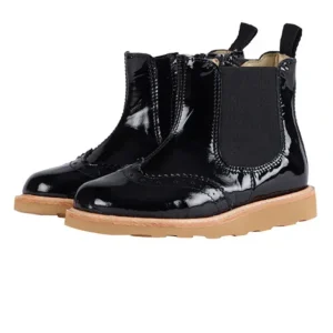New Francis Kids Chelsea Boot Black Patent Leather - CaringForTots - Professional Baby and Children's Products | Caring for Growth, Caring for Every Moment