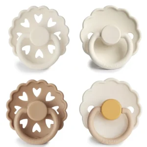 Online Frigg Silicone Snowflake Dream Pacifier 4-pack - CaringForTots - Professional Baby and Children's Products | Caring for Growth, Caring for Every Moment
