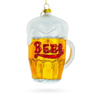 Best Sale Frothy Beer Mug - Blown Glass Christmas Ornament - CaringForTots - Professional Baby and Children's Products | Caring for Growth, Caring for Every Moment