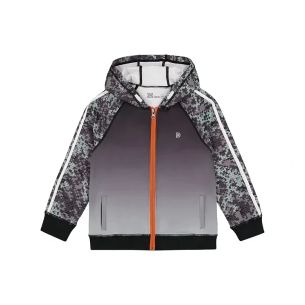 Sale Full Zip Athletic Hoodie Pixelated Grey - CaringForTots - Professional Baby and Children's Products | Caring for Growth, Caring for Every Moment
