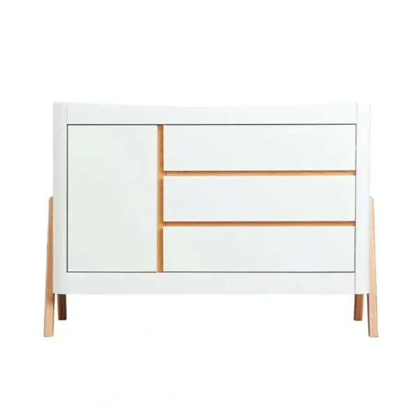 Discount Gaia Hera Dresser - Scandi-White + Natural - CaringForTots - Professional Baby and Children's Products | Caring for Growth, Caring for Every Moment