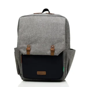 Shop George Unisex Eco Changing Backpack Grey/Black - CaringForTots - Professional Baby and Children's Products | Caring for Growth, Caring for Every Moment