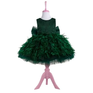 Cheap Georgia Emerald Party Dress - CaringForTots - Professional Baby and Children's Products | Caring for Growth, Caring for Every Moment