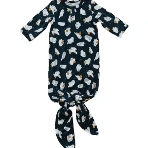 Sale Ghosts Bamboo Knot Gown - CaringForTots - Professional Baby and Children's Products | Caring for Growth, Caring for Every Moment
