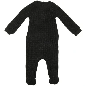 Flash Sale Girl's Shimmer Footie - Black - CaringForTots - Professional Baby and Children's Products | Caring for Growth, Caring for Every Moment