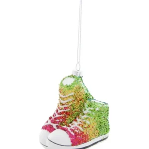 Flash Sale Glittered Rainbow Sneaker Ornament - CaringForTots - Professional Baby and Children's Products | Caring for Growth, Caring for Every Moment