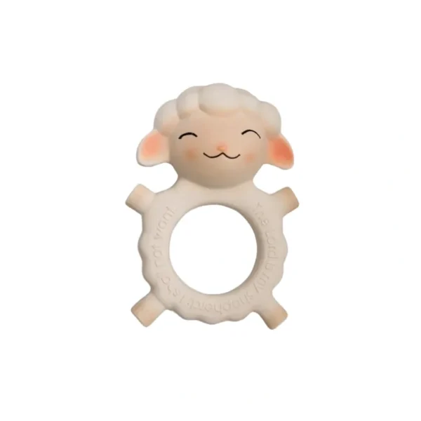 Shop Gods Little Lamb Natural Rubber Teether - CaringForTots - Professional Baby and Children's Products | Caring for Growth, Caring for Every Moment