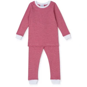 Shop All | Grayson Boys' Pima Cotton Pajama Pant Set - Red Stripes - CaringForTots - Professional Baby and Children's Products | Caring for Growth, Caring for Every Moment