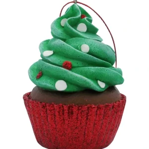 Cheap Green Confetti Cupcake Christmas Tree Ornament - CaringForTots - Professional Baby and Children's Products | Caring for Growth, Caring for Every Moment