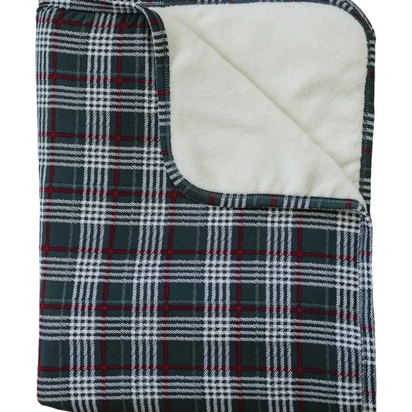 New Green Plaid Bamboo Fleece Quilt - CaringForTots - Professional Baby and Children's Products | Caring for Growth, Caring for Every Moment