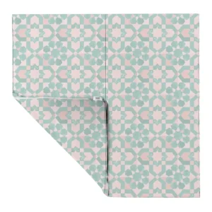 Flash Sale Green Tile Vegan Leather Mat - CaringForTots - Professional Baby and Children's Products | Caring for Growth, Caring for Every Moment