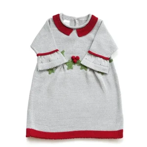New Grey Holly Dress - CaringForTots - Professional Baby and Children's Products | Caring for Growth, Caring for Every Moment