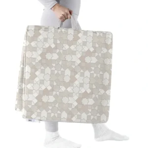 Fashion Grey Mosaic Vegan Leather Cover - CaringForTots - Professional Baby and Children's Products | Caring for Growth, Caring for Every Moment
