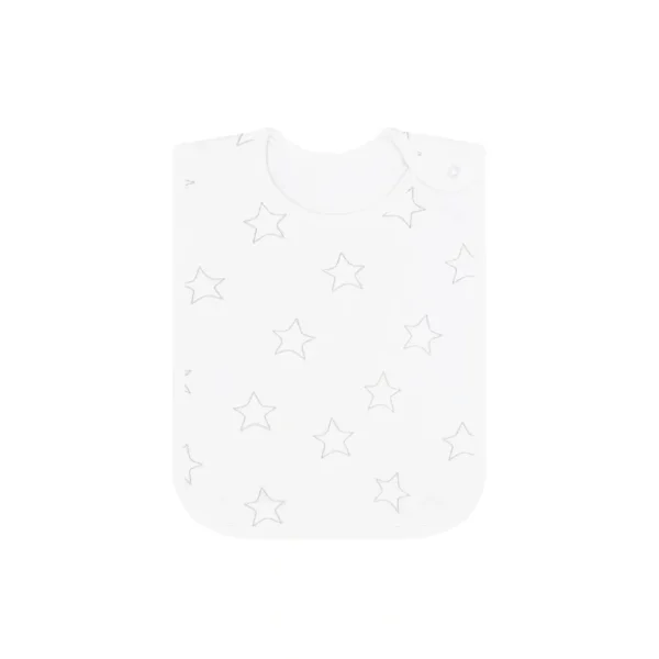 Cheap Grey Stars Print Feeding Bib - CaringForTots - Professional Baby and Children's Products | Caring for Growth, Caring for Every Moment
