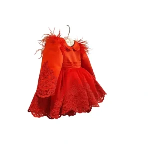 Shop Hazel Red Baby Dress - CaringForTots - Professional Baby and Children's Products | Caring for Growth, Caring for Every Moment