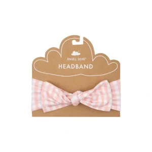 Shop All | Headband - Mini Gingham Pink - CaringForTots - Professional Baby and Children's Products | Caring for Growth, Caring for Every Moment