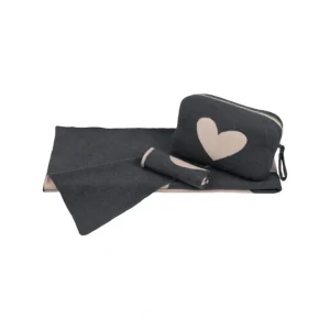 Hot Heart Dark Grey/baby Pink - CaringForTots - Professional Baby and Children's Products | Caring for Growth, Caring for Every Moment