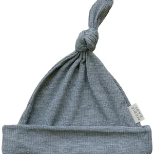 Shop All | Heather Grey Ribbed Bamboo Newborn Knot Hat - CaringForTots - Professional Baby and Children's Products | Caring for Growth, Caring for Every Moment