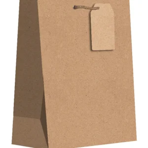 New Heavyweight Solid Color Medium Gift Bags, Kraft - CaringForTots - Professional Baby and Children's Products | Caring for Growth, Caring for Every Moment