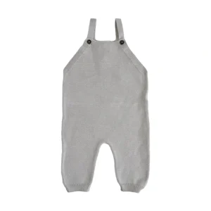 Best Sale Heirloom Organic Cotton Knit Overall, Grey - CaringForTots - Professional Baby and Children's Products | Caring for Growth, Caring for Every Moment