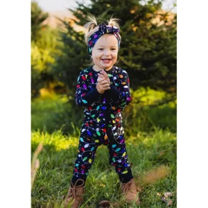Best Holiday Lights | Convertible Bamboo Zipper Baby Pajamas - CaringForTots - Professional Baby and Children's Products | Caring for Growth, Caring for Every Moment