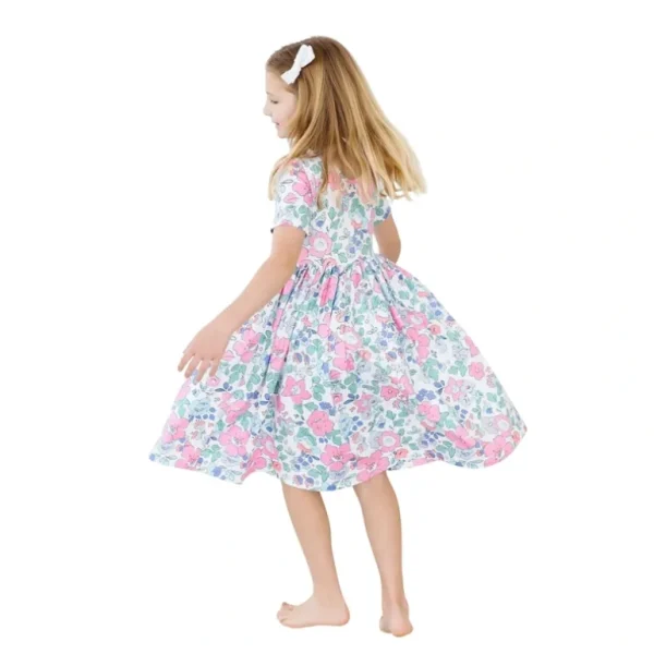 Discount Hydrangea S/s Pocket Twirl Dress - CaringForTots - Professional Baby and Children's Products | Caring for Growth, Caring for Every Moment