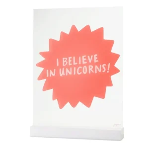 Best I Believe In Unicorns Acrylic Table Top Sign - CaringForTots - Professional Baby and Children's Products | Caring for Growth, Caring for Every Moment