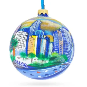 Outlet I Love Los Angeles, California Glass Ball Christmas Ornament 4 Inches - CaringForTots - Professional Baby and Children's Products | Caring for Growth, Caring for Every Moment