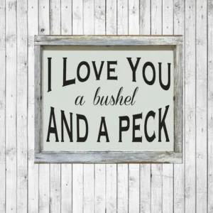 Discount I Love You a Bushel a Peck Window Framed Art - CaringForTots - Professional Baby and Children's Products | Caring for Growth, Caring for Every Moment