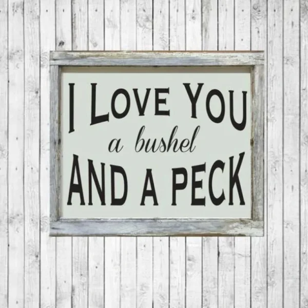 Discount I Love You a Bushel a Peck Window Framed Art - CaringForTots - Professional Baby and Children's Products | Caring for Growth, Caring for Every Moment