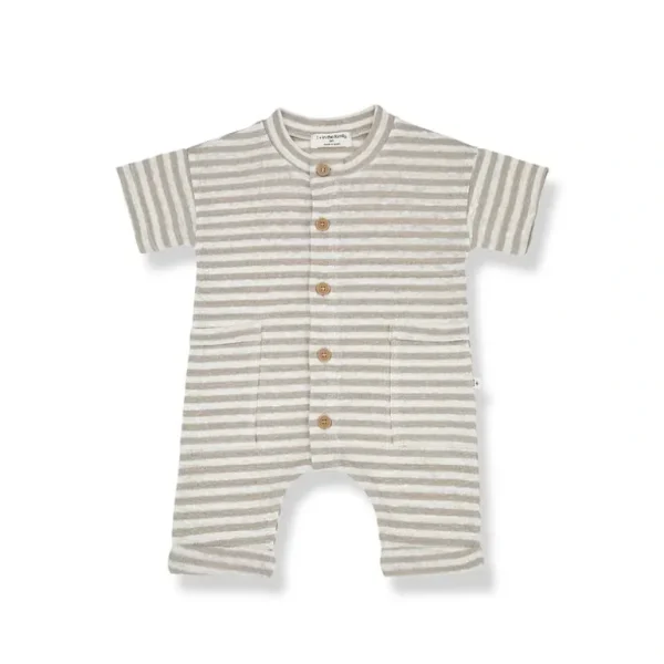 Shop All | 1+ in the family Claudio Jumpsuit - Beige-Ivory - CaringForTots - Professional Baby and Children's Products | Caring for Growth, Caring for Every Moment